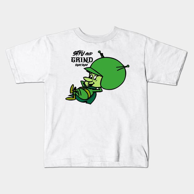 GRIND Gazoo grind dum dum Kids T-Shirt by GRIND